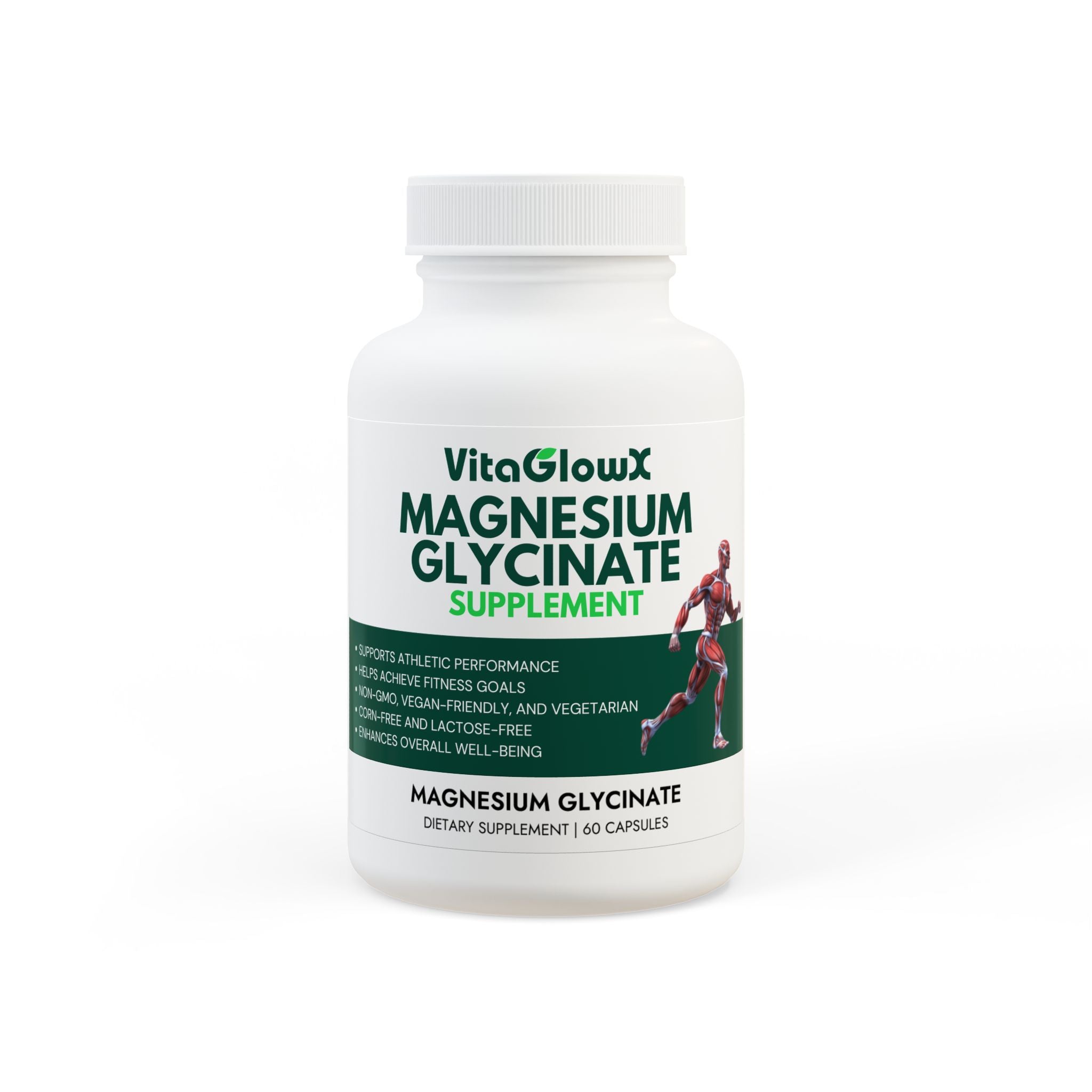 Magnesium Glycinate Supplement (60 Capsules)